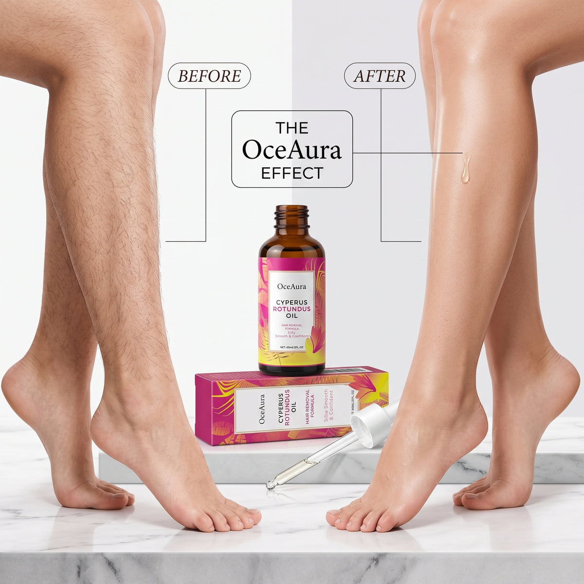 Ulei Natural Împotriva Părului Nedorit 1 + 1 GRATIS